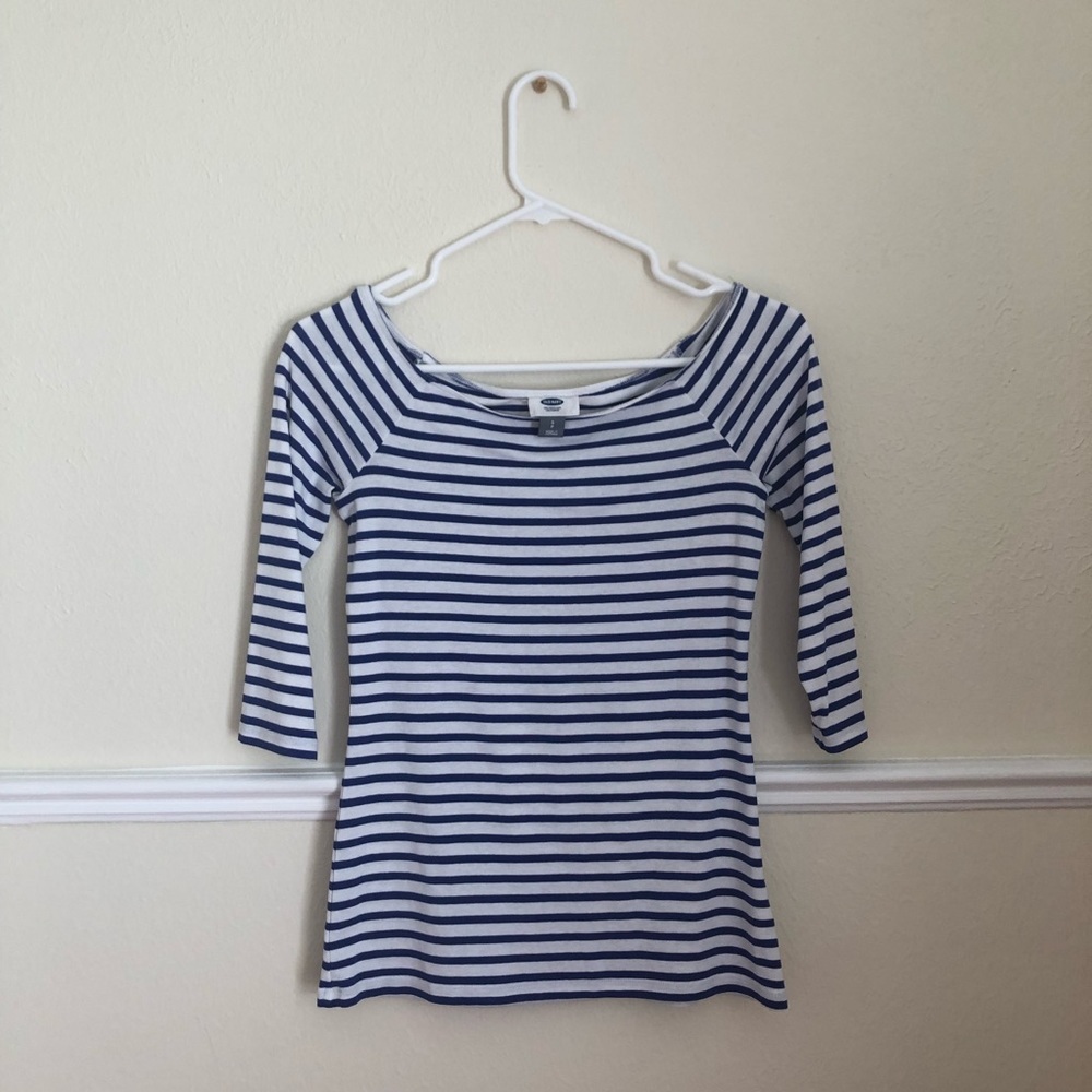 Old navy striped boat neck top